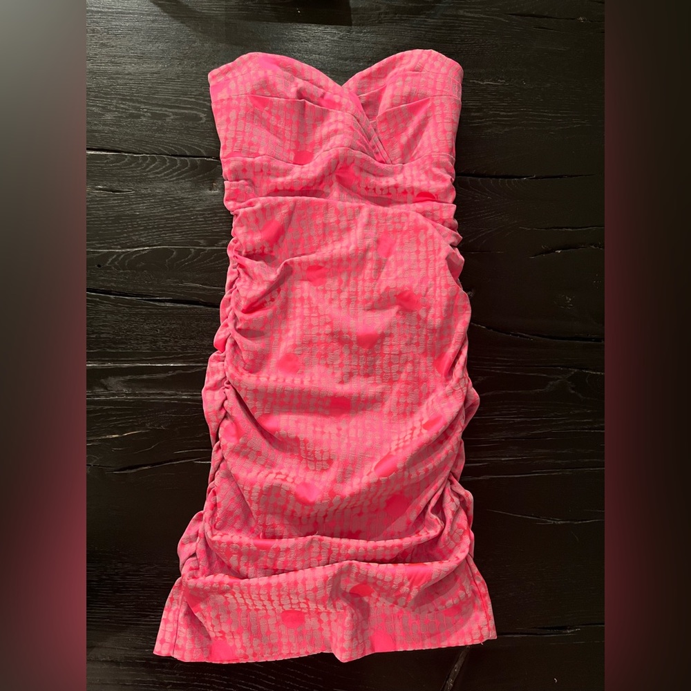 NWT sz 2 Nicole Miller ruched cocktail dress